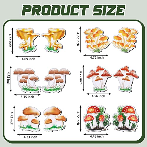 Set 12 Imanes Decorativos de Hongo para Refrigerador miniatura 3