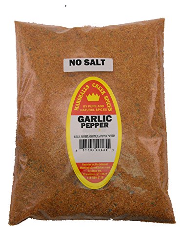 Marshalls Creek SpicesCo. Garlic Pepper Blend No Salt Refill, 11 Ounce