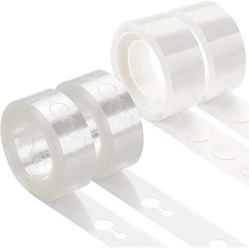 KICNIC Balloon Arch Strip Kit for Garland, 32.8 Feet Balloon Tape Strips and 200 Glue Point Dot Stickers for Party Wedding Birthday Baby Shower Decorations