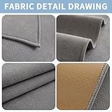DUJUIKE Sofa Überzug 1/2/3/4 Sitzer, Chenille Sofaüberwurf, Ecksofabezug, L-Form Sofabezug, Katzensofa-Schutz, Knitter- und Kratzfest, Waschbar, rutschfest für U Form Sektionssofa(Grau,90x180cm)