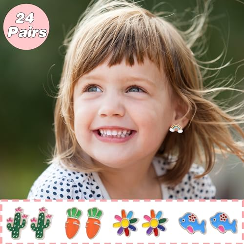Asivsa 24 STUD EARRINGS Pairs Hypoallergenic Stud Earrings thumb #2