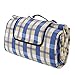 ALLWA Outdoor Extra Large Fold Picnic Blanket with Waterproof Backing, 69-Inch-by-79-Inch, Beige