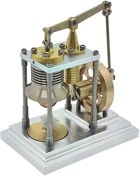 Stirling Engine Kit,Fully Assembled Metal Desktop Model with Alc-ohol Lamp, Functional Educational Science Demo for STEM Learning,Gift for Engineers