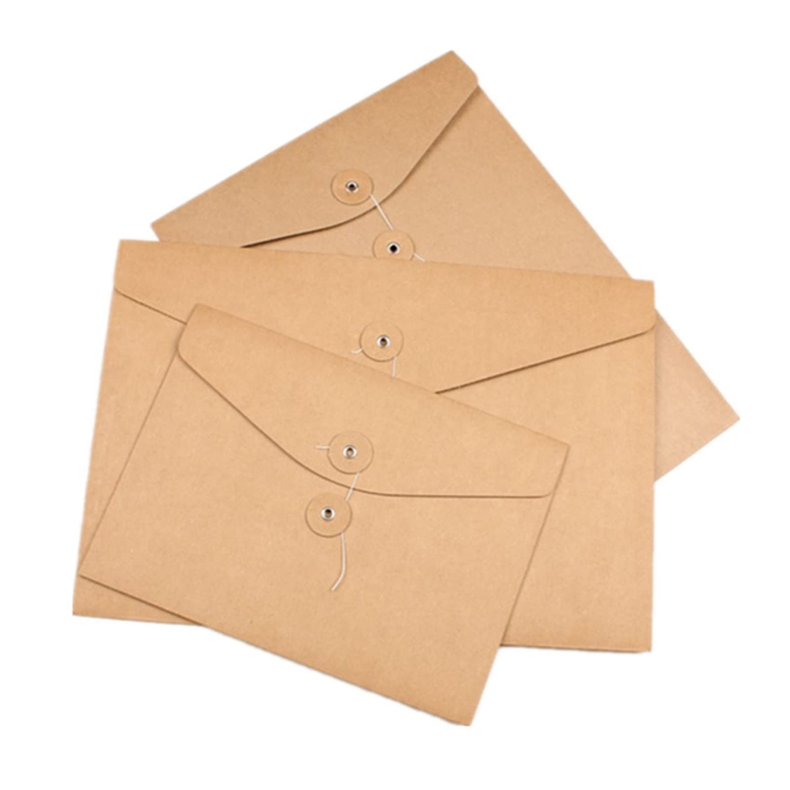 Cartella Portadocumenti 10 Pack Paperboard Busta Busta File Folder Project Pockets Document Organizer A4 / A5. Borsa del libretto della cartella riutilizzabile della chiusura del titolare della string
