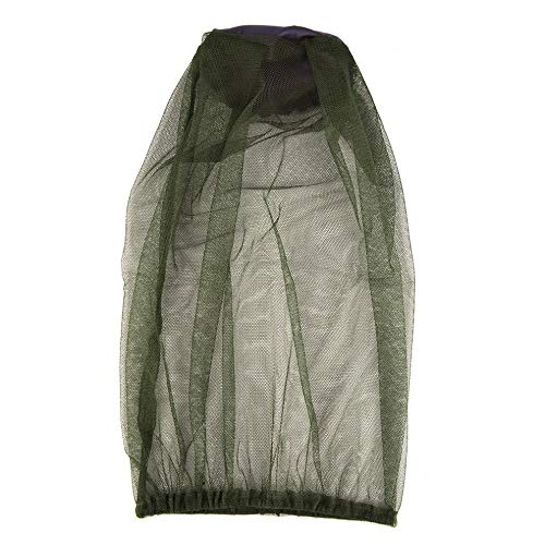 Ycxydr Filet anti-moustique pour la tête, la moustiquaire, le camping en plein air, le chapeau de pêche sauvage, Vert, Taille unique Cover