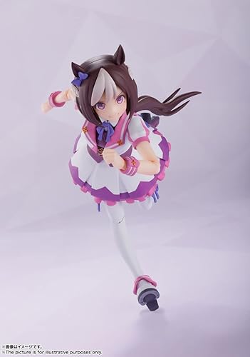 Miniatura 3 de BANDAI SPIRITS S.H. Figuarts Uma Musume Pretty Derby Special Week, aprox. 5.1 pulgadas (5.118 in), PVC y ABS, figura de acción prepintada