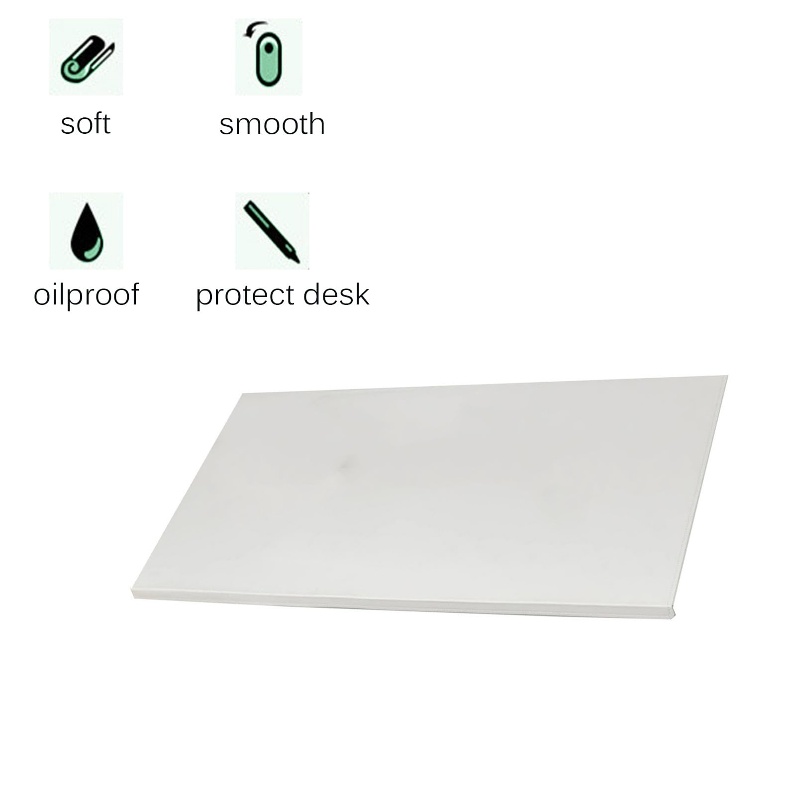 sous-Main de Bureau Confortable et résistant à l'huile,Protection de Table imperméable et Lavable,en Cuir PU,Texture Douce (Marron,40 x 90 cm)