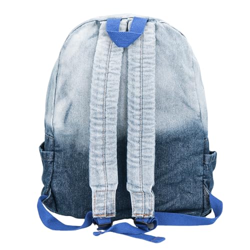 Denim Blue Large Backpack for Women - Cute Travel Bag2