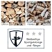 Scheppach Holzspalter stehend HL810 | 8 Tonnen Spaltkraft | 400V 3500W | 550mm Spaltgutlänge | 300mm Spaltgutdurchmesser | Hydraulikspalter Brennholzspalter Kurzholzspalter mit Fahrvorrichtung