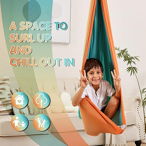 Suchdeco 9944055-ORANGE-1 Sensory Swing Indoor Outdoor For Kids thumb #6