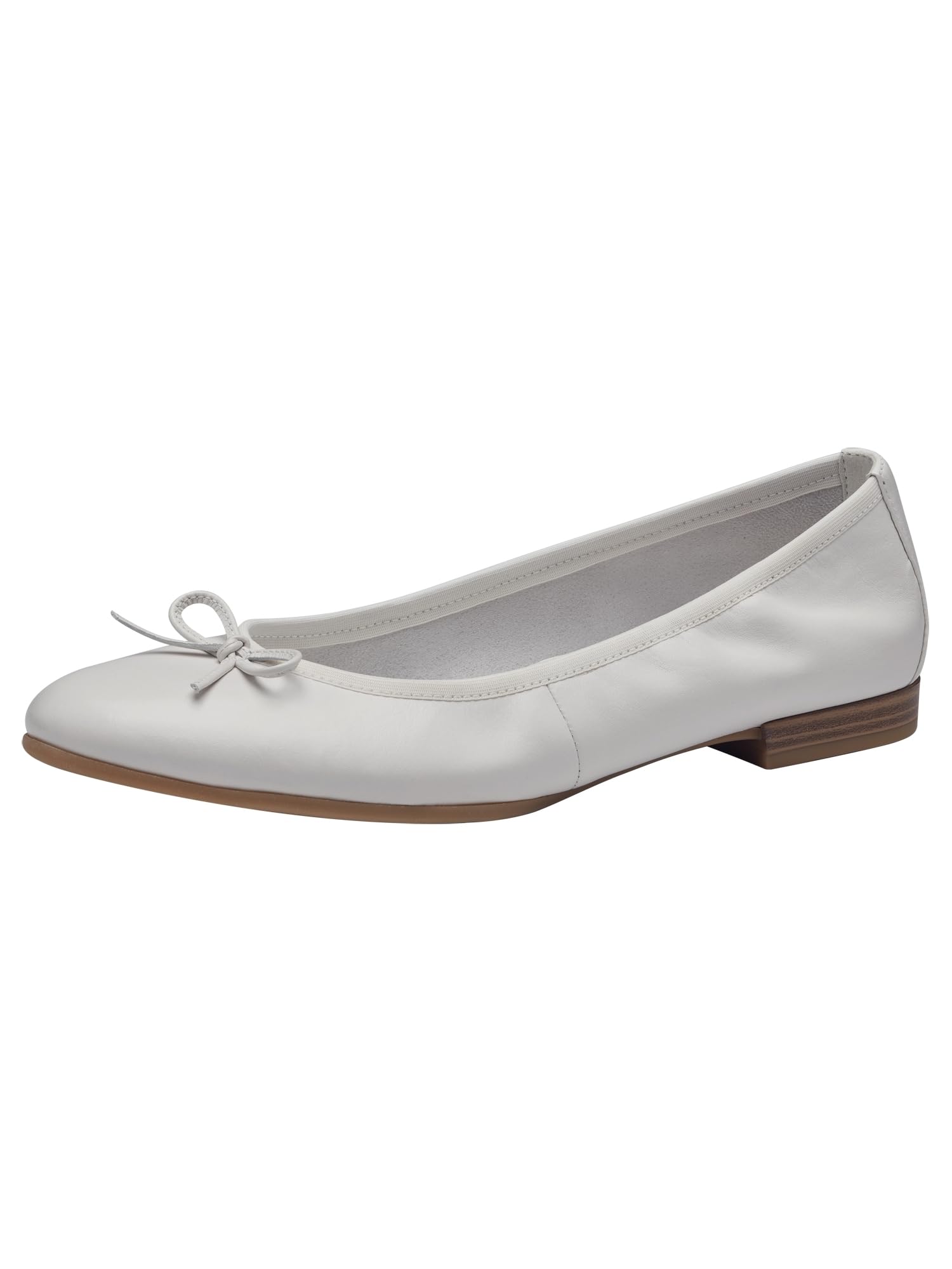 Tamaris Women's ballet flat leather flat white 3.5 UK