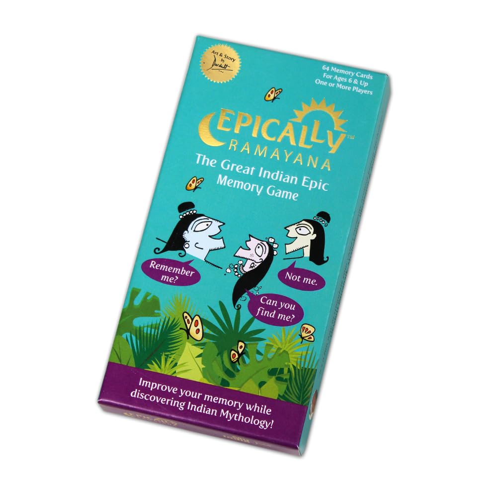 Pinnacle Works Epically Ramayana Memory Matching Card Game for Kids | Based on Ramayana, Art & Story by Devdutt Pattnaik | Indian Gift Game based on Indian Culture (B089NXL2MR) Amazon Price History, Amazon Price Tracker