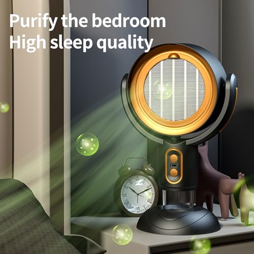 Tragbare Abzugshaube, Dunstabzugshaube mit austauschbarem Filter, Tragbare Dunstabzugshaube, Luftreiniger 2-in-1, Dunstabzug Mobil Geräuscharme, Mini Starke Saugkraft Desktop-Dunstabzugshaube