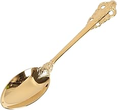 1 Peça Colheres De Sobremesa Colheres De Aço Inoxidável Colheres De Metal Colher De Jantar Colher De Sopa Colher De Mistura Talheres De Aço Inoxidável Vintage Colher De Chá De Aço