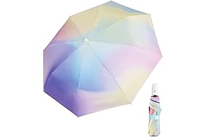 Compact Travel Umbrella, Glitter Edition - Tested in 60mph Winds