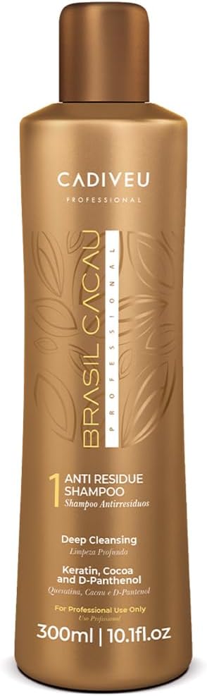 Anti Residue hair Shampoo with Keratin, cocoa and d-panthenol for deep cleaning, freezy, dull, dry and damaged hairs, restores shine, softness and rejuvinates the hair - 300ml