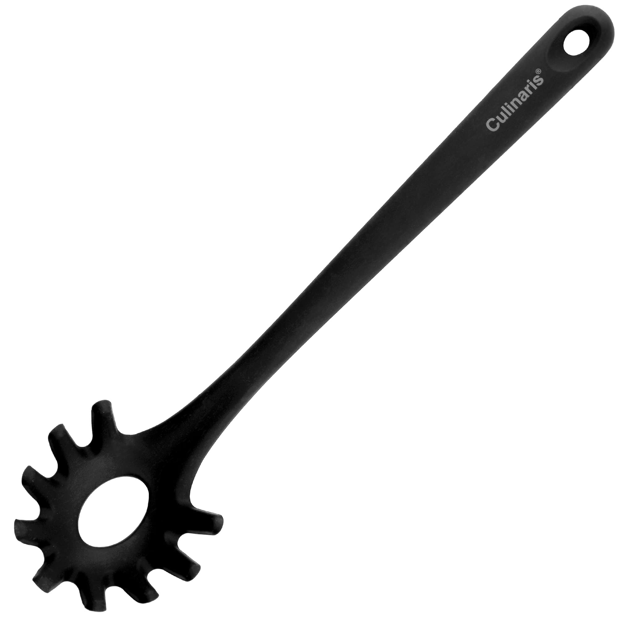 Culinaris Silikon Küchenhelfer Set 8-Teilig • Hitzebeständige Silikontools zum Kochen Grillen Backen servieren • BPA frei Lebensmittelqualität • Silikonutensilien Spülmaschinengeeignet • Farbe Schwarz