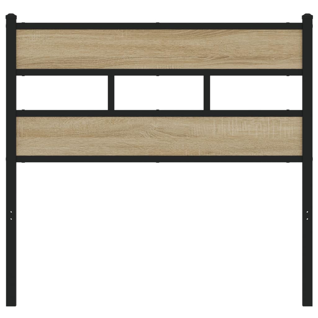 JUDYY Testiera Rovere Sonoma 90 cm in Ferro e Legno Multistrato,Testiera Letto,Testiera,Testiera per Letto,Testiera Letto Matrimoniale/Singolo Moderno-4017130