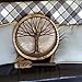 FINDYUN Tree of Life Shaman Drum, Siberian Drum Spirit Music, Handcrafted Wood+Leather, 25cm Diameter