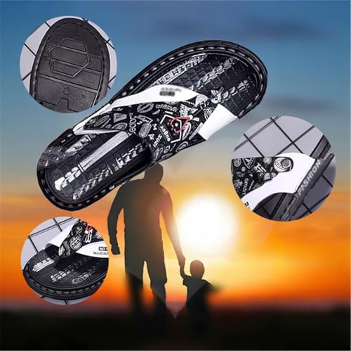 Casual Color Block Orthopedic Sandals, Summer Slip-On Arch Support Toe Bunion Corrector Sandals for Mens, Comfy Non-slip Two Uses Split Toe Flip Flops, for Dad on Heartwarming Ideas2