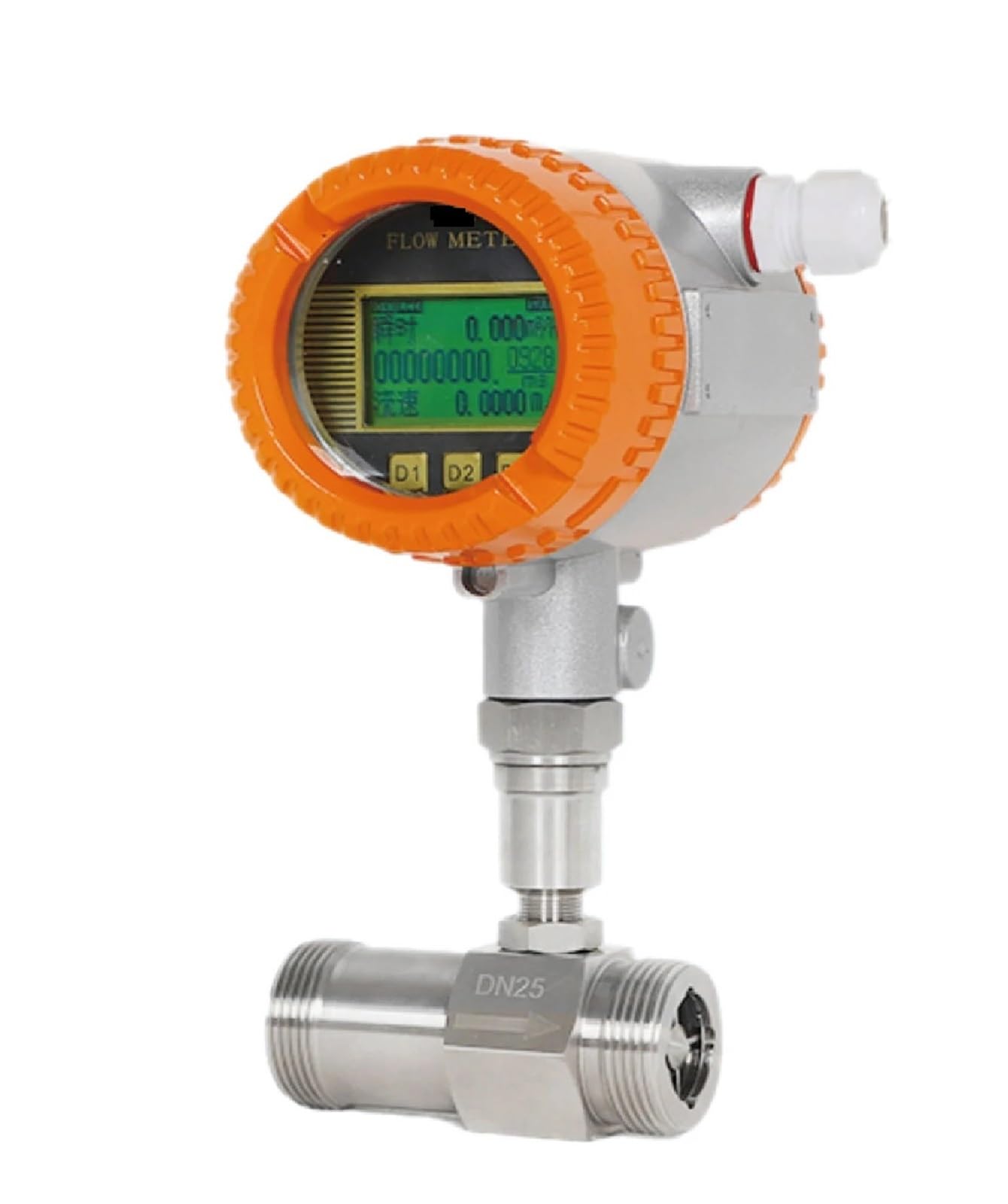 WQGQPXOB Digital Flow Meter RS485 Output Stainless Steel Liquid Water Sensor(DN6)