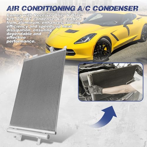 Image of Air Conditioning A /C Condenser Compatible with Cadillac XLR /Chevrolet Corvette SSR # 3297, 10442892
