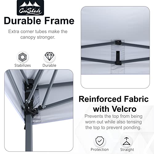 Cooshade INSTANT CANOPY ZY-Q100-12 BLACK-MYD Durable Easy Pop Up Canopy Tent 12X12Ft thumb #2