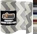 Gorilla Grip Original Drawer and Shelf Liner, Non Adhesive Roll, 12 Inch x 20 FT, Durable and Strong, for Drawers, Shelves, Cabinets, Storage, Kitchen and Desks, Chevron Gray White