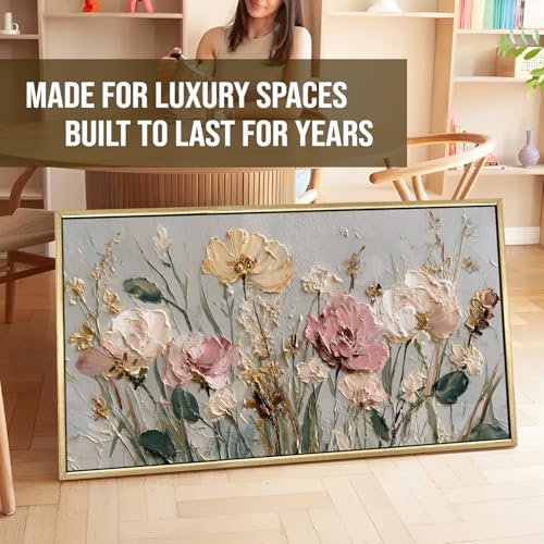 Image of PAPER PLANE DESIGN Big Size Wall Painting for Living Room Floral 2x4 Ft (C)