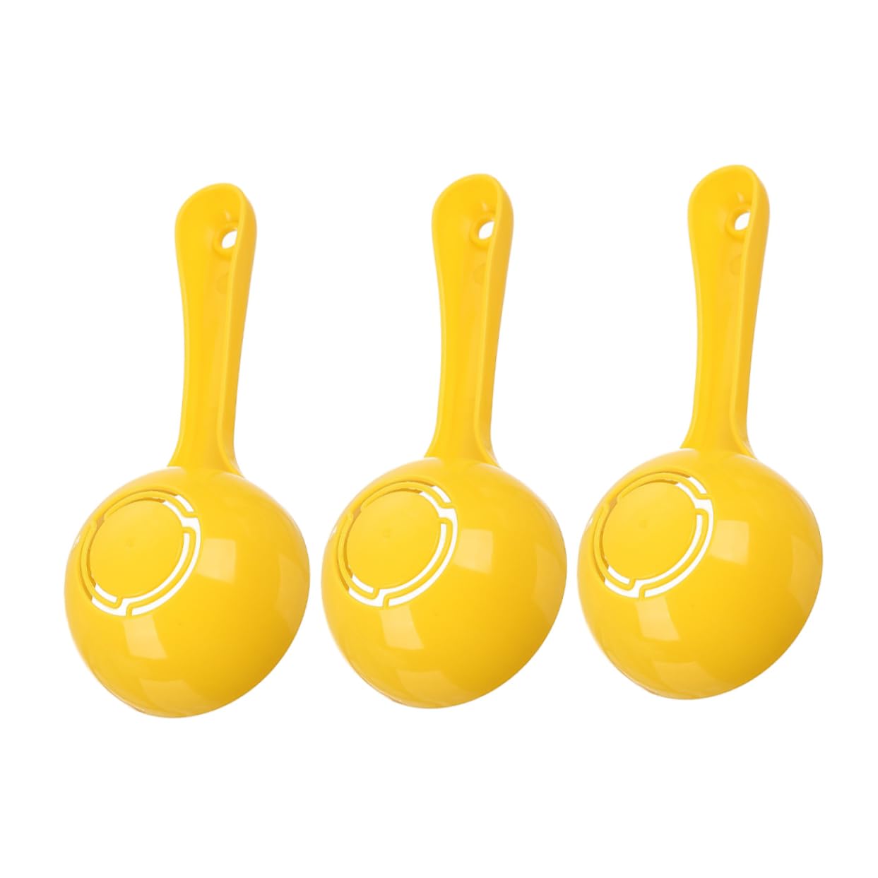 CIYODO 3pcs Sushi Rice Spoon Kit Sushi Wear-resistant Rice Scoop Chinese Rice Paddle Rice Press Rice Ball Press Rice Ball Maker Convenient Rice Spoon Reusable Sushi Spoon Plastic Yellow