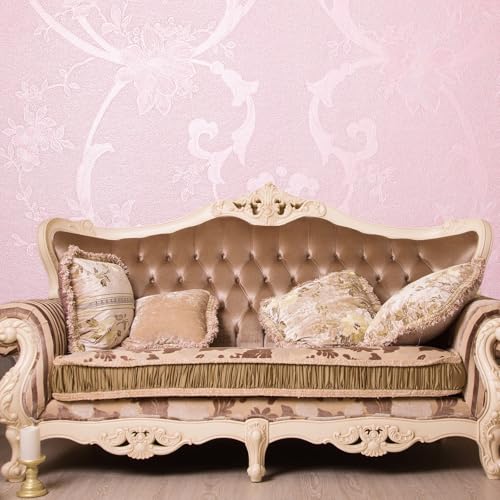 Papier peint floral pivoine en vinyle imperméable et adhésif 60x900cm
