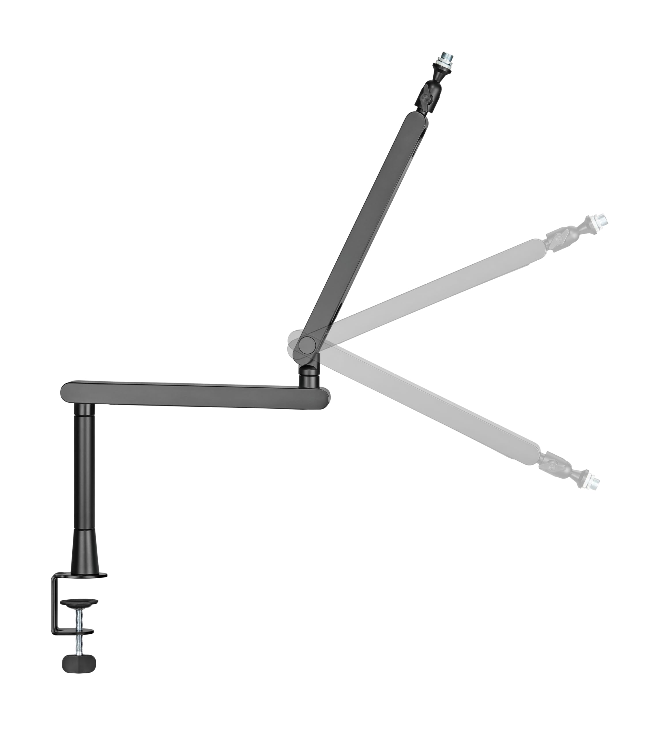 Phoenix Ergoflex Brazo Articulado para Micrófono de Perfil Bajo, Soporte de Micro, Gestión de cables, Tramo 15cm de Altura Extra, Streaming, Directos