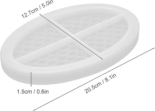 Miniatura 7 de Bandeja de resina de silicona, bandeja de resina, bandeja de silicona de resina, diseño de forma de escamas de pescado fácil de desmoldear el uso