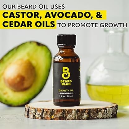 Beard Club Premium Beard Growth Kit - Growth Oil, Vitamins, Vitamin Spray & Boar Bristle Brush - Gift Set - Image 7