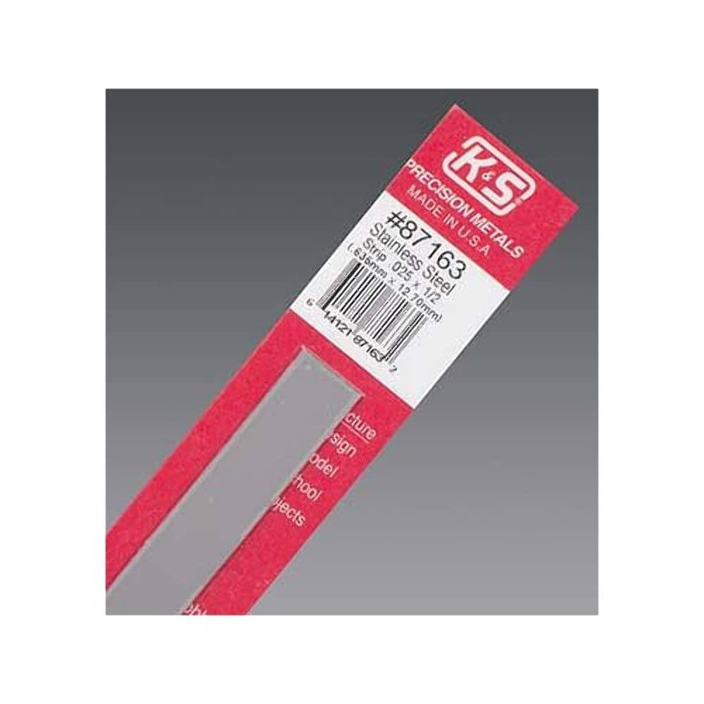 K & S PRECISION METALS 87163 .028x1/2x12 SS Strip, 12&quot x 12&quot