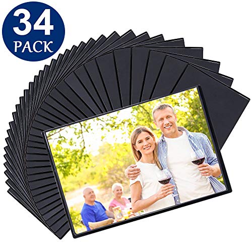Tebik Magnetic Picture Frames, 34 Pack, Holds 4 x 6 Inches Photos Pictures