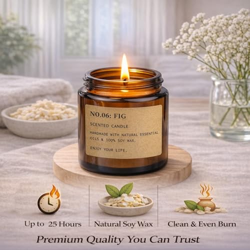 image for Feibao Scented Candles for Home, 8 Pack Soy Wax Candle Set, Aromathera