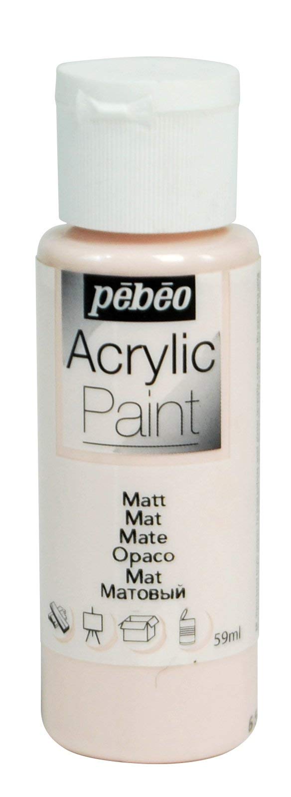 PEBEO Acrylic 59ML MATT POW, Powdered Pink, 59 ml,097809