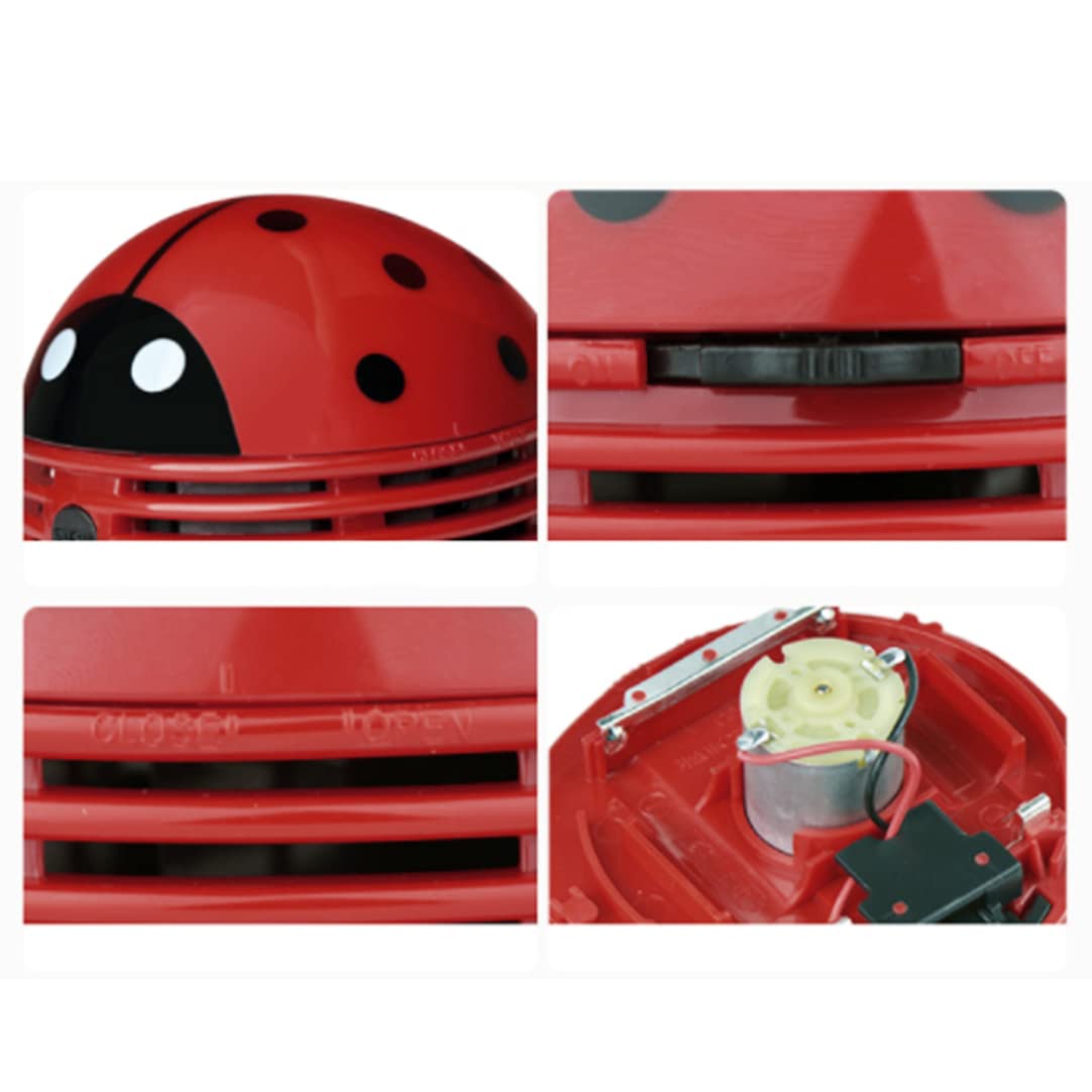 Mini Desktop Dust Cleaner Ladybird Design Home Office Dust Desktop Collector Sweeper Table Vacuum CleanerMini Desktop Dust Cleaner Ladybird Design Vacuum Cleaner Home Office Desktop Dust Collector
