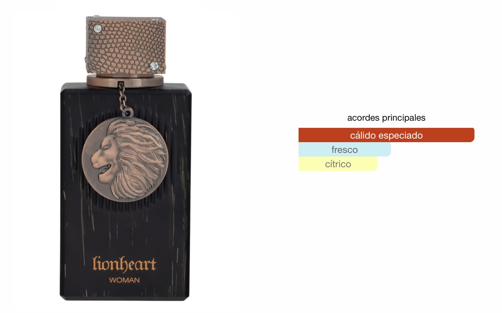 Perfume Club de Nuit Lionheart Woman Eau de Parfum 100 ml – Perfume Árabe para Mujer de Larga Duración, Fragancia Femenina Aromática y Gourmand con Notas de Lavanda, Cacao y Vainilla (Lionheart Woman)