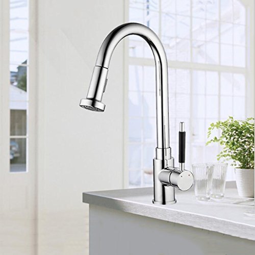 Nouveau robinet de cuisine multifonction avec douchette extractible eau chaude - 4