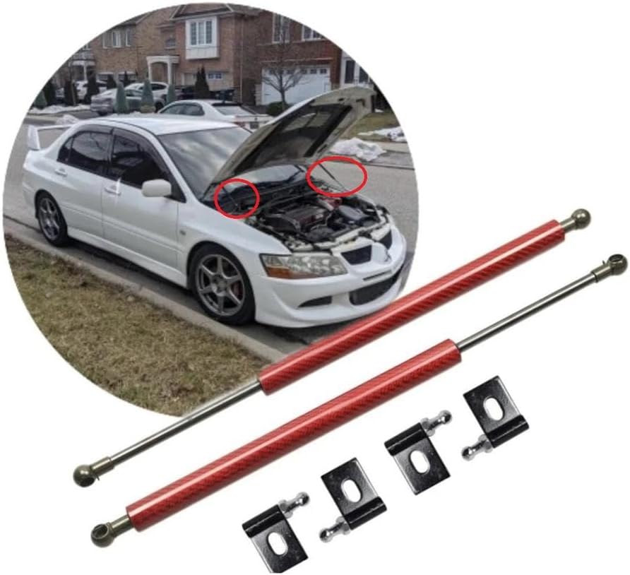 Car Parts Front Hood Bonnet Lift Support Struts Shock Damper Piston Rod Prop For Mitsubishi Lancer Evolution EVO 8 2001-2008