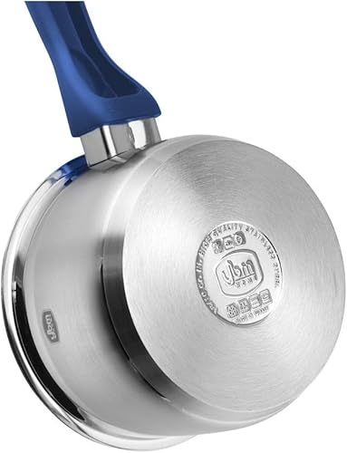 Miniatura 9 de YBM Home Professional Chef's - Base de cápsula de acero inoxidable 1810 cubierta de triple capa con mango de baquelita, espejo magnífico plateado,