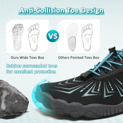 Image of ziitop Water Shoes for Men Women Beach Barefoot Swim Rock Climbing Pool Shoes Socks, Anti-Slip Breathable Quick Dry Lightweight Slip-on, Outdoor Sport Hiking Walking Boating Fishing Diving Surfing