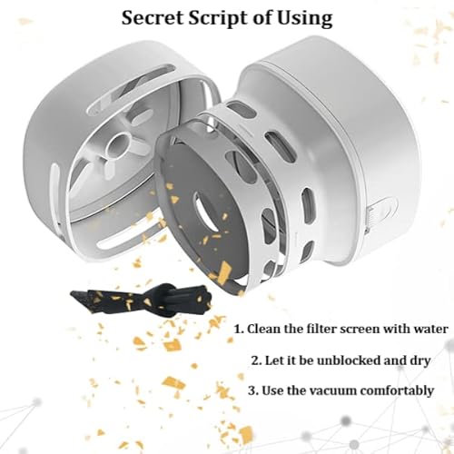 Trzlife Desk Vacuum Cleaner, Upgraded Mini Table Vacuum Cleaner Improved Details Aa Batteries High Suction Durable Cordless Mini Vac Suck Up Tiny Items Crumbs Flakes For Desktop Drawer Countertop #TOP3