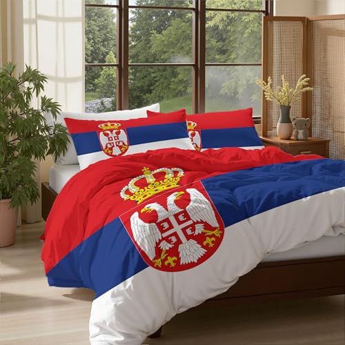 Housse de Couette Serbie Parure de Lit Idée Cadeau - 3