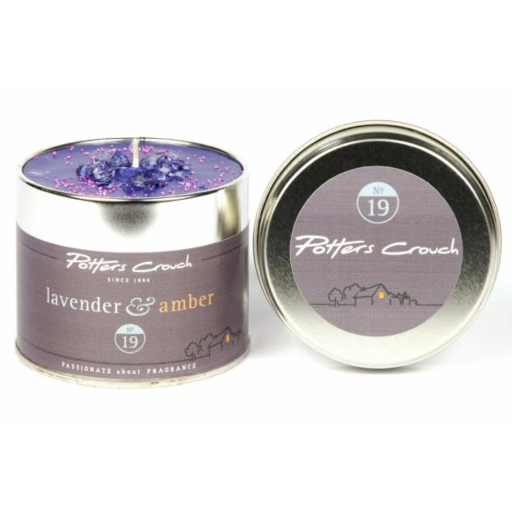 Potters Crouch Purple - Candle Tin - Lavender And Amber