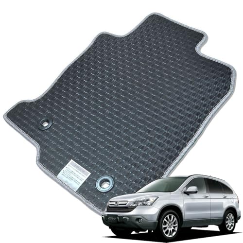 Kemmel ホンダ CR-V RE系 平成18年10月〜平成23年12月 専用 ラバーマット ゴムマット 選べるエッジカラー14色 エッジカラー/シルバー (全席セット) 日本製