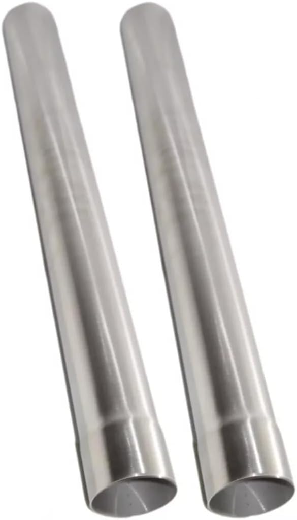 Universal Exhaust Pipe Tube 2" x 18" Length Stainless Steel Tailpipe Exhaust Muffler Straight Pipe for Stainless Steel Fit 2 Inch Exhaust System 2PC