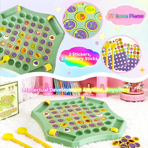 Juego de memoria con 54 piezas de frutas y animales miniatura 3